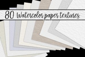 Watercolor paper textures graphic backgrounds from Creative Market