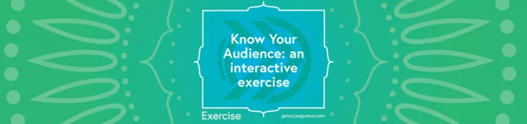 Know Your Audience: an interactive exercise to move your visual science forward