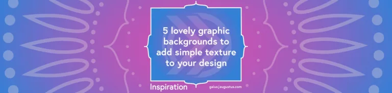 5 lovely graphic backgrounds to add simple texture to your design